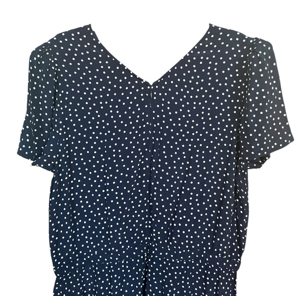 Navy Polka Dot Jumpsuit - Picture 5 of 13